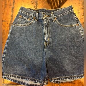 Vintage Levi denim shorts. Womens.